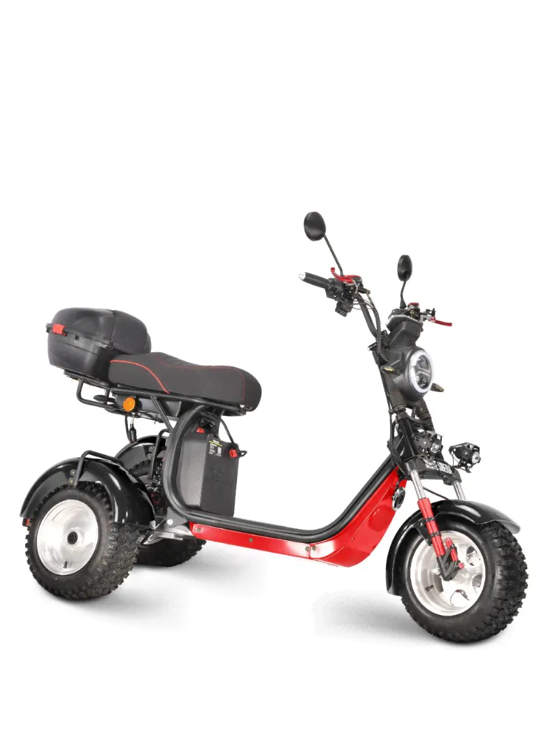 Электроскутер WHITE SIBERIA TRIKE IKRA﻿-2