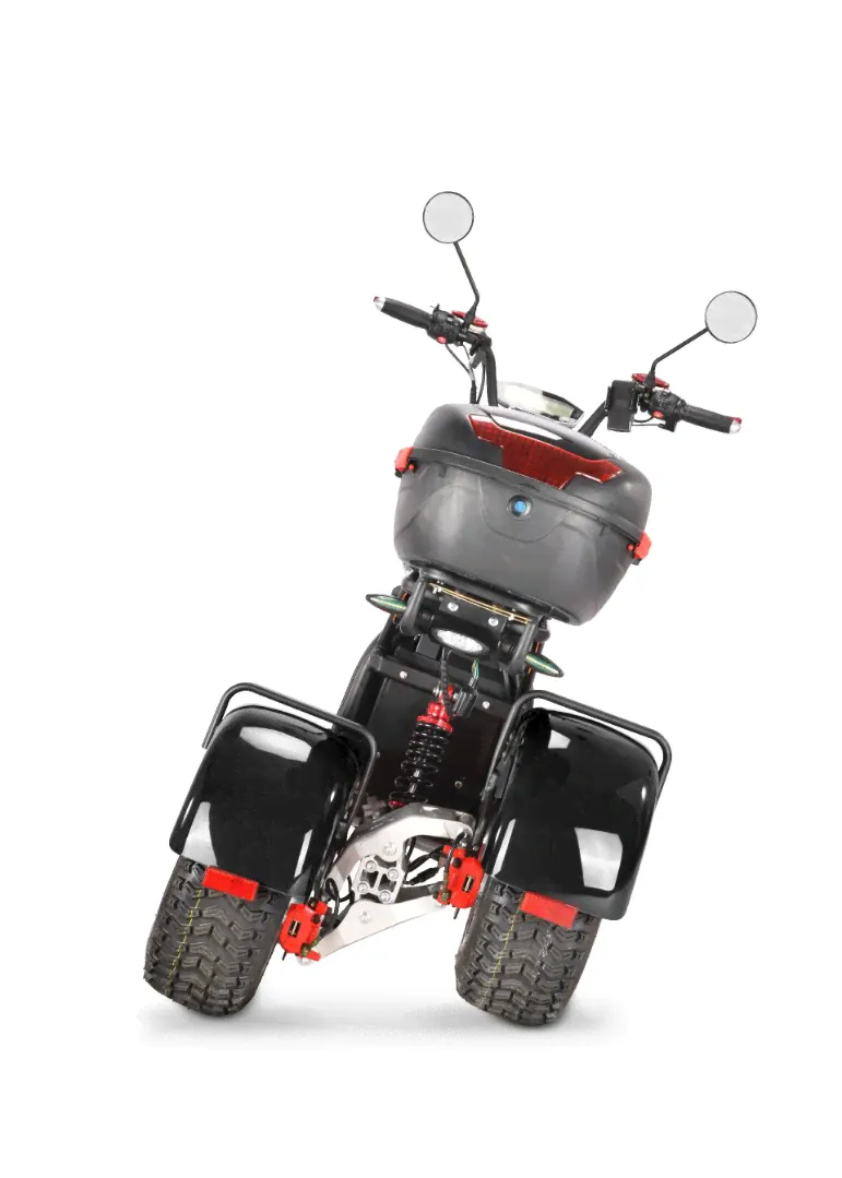 Электроскутер WHITE SIBERIA TRIKE IKRA﻿-0