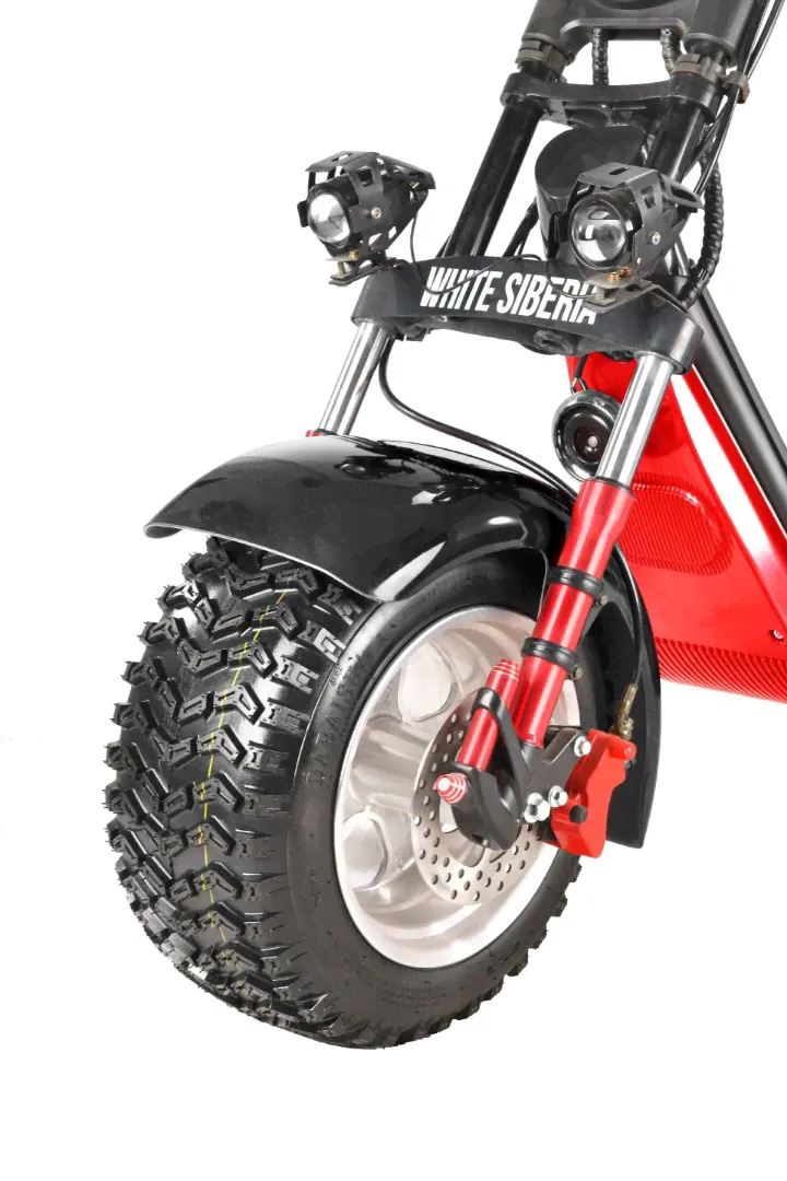 Электроскутер WHITE SIBERIA TRIKE IKRA﻿-4
