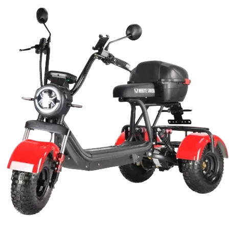 Электроскутер WHITE SIBERIA TRIKE MINI RED 178W