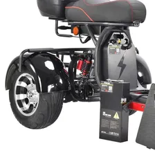 Электроскутер трёхколёсный White Siberia PRO Trike 3000W Black