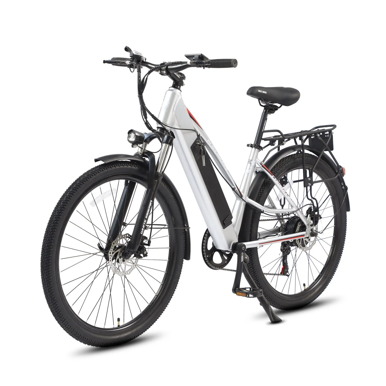 Электровелосипед White Siberia CAMRY LIGHT 500W (матовый серебристый)-0