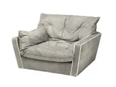 Кресло Baxter SORRENTO Bo.Hemian Siberia, кант Kashmir Nuage, нить- Light grey