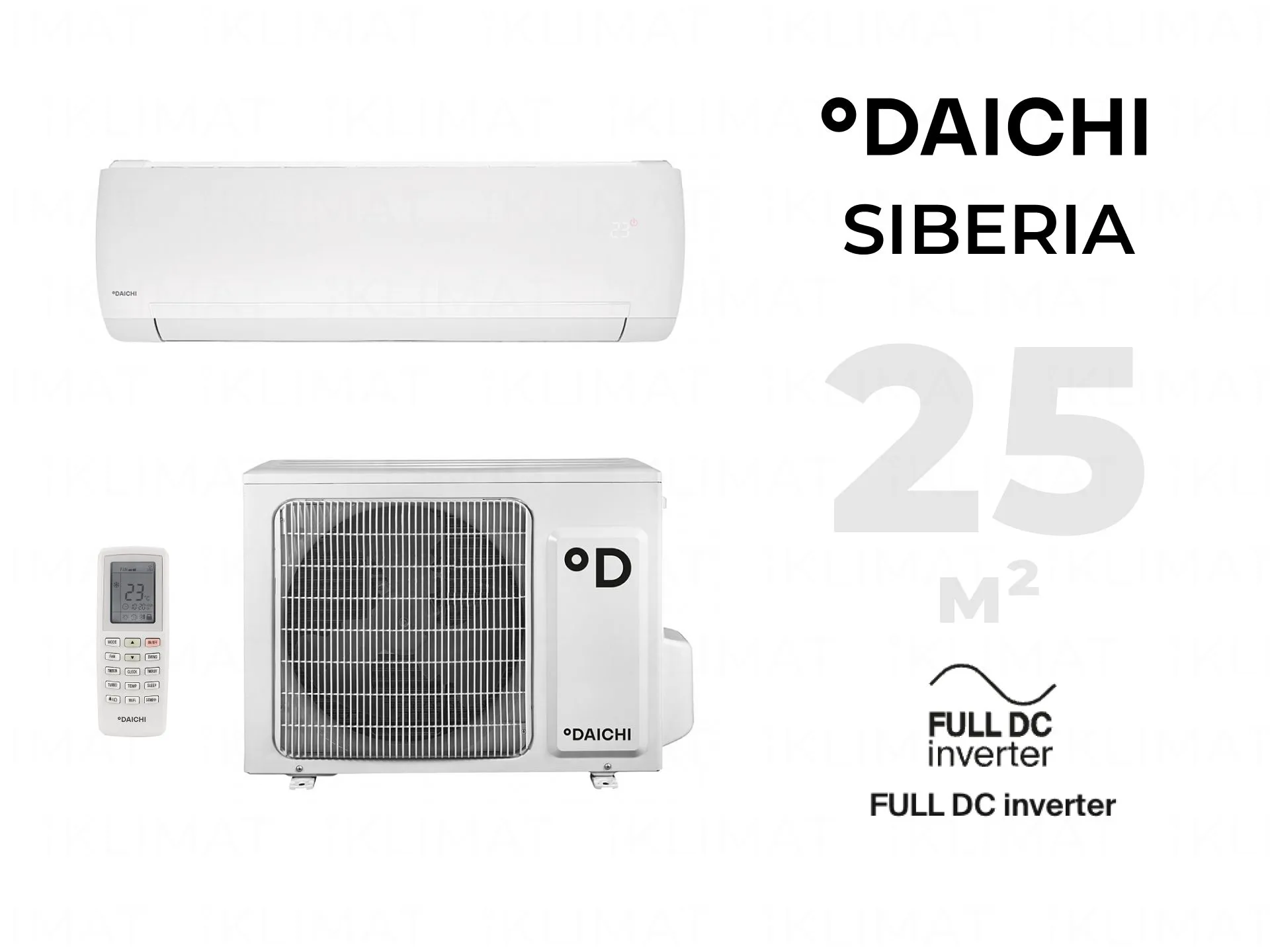 Кондиционер тепловой насос Daichi inverter Siberia до -25° SIB35AVQS1R<b>до 40 м²</b>-0